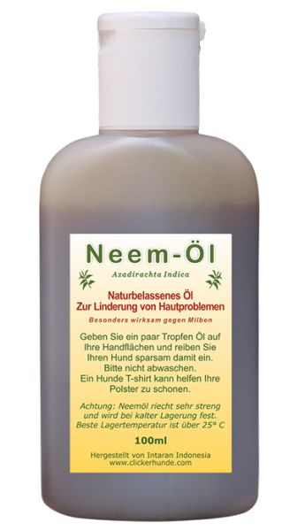 Neemöl für Hunde mit Hautproblemen und Milben